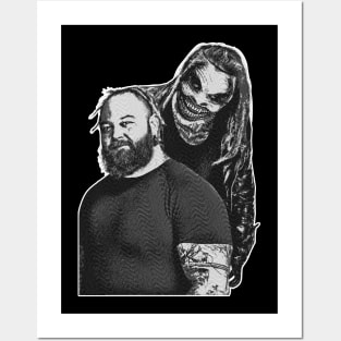 Bray Wyatt On Black - Simple Engraved Posters and Art